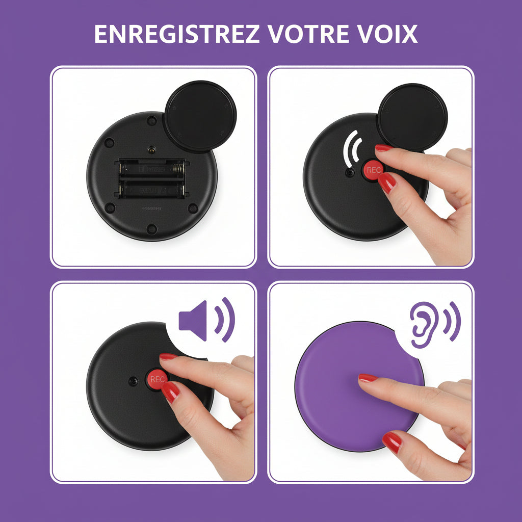 Boutons Apprentissage Vocaux Chien Chat – Lot 4 – Parlez