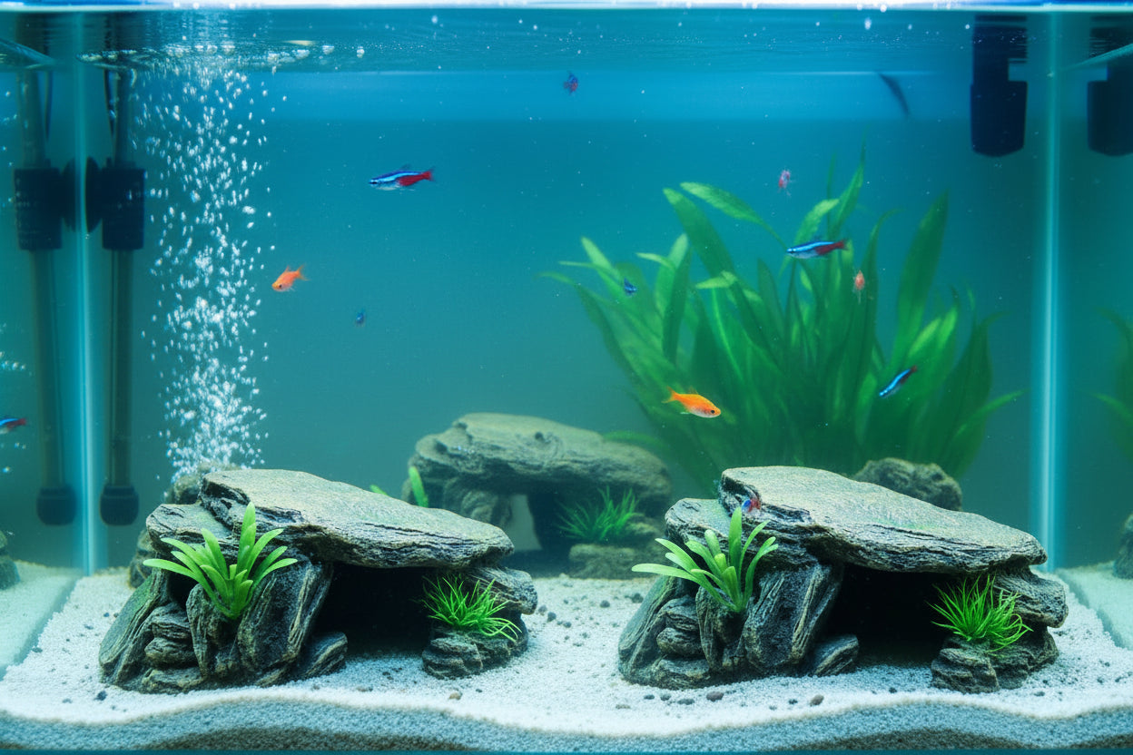 Rocher Décoratif Aquarium Vivarium – Cachette Naturelle