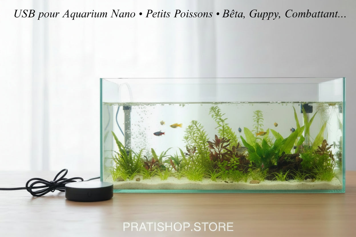 Pompe Air Silencieuse USB Aquarium – Jusqu'à 100L YA-8221