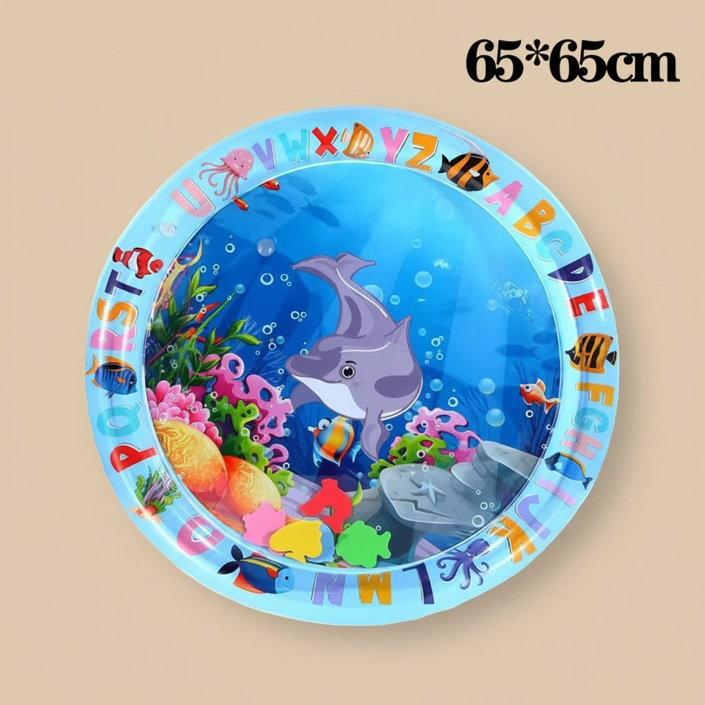 Tapis de Jeu Interactif Chat – Poissons Mobiles 65x65cm