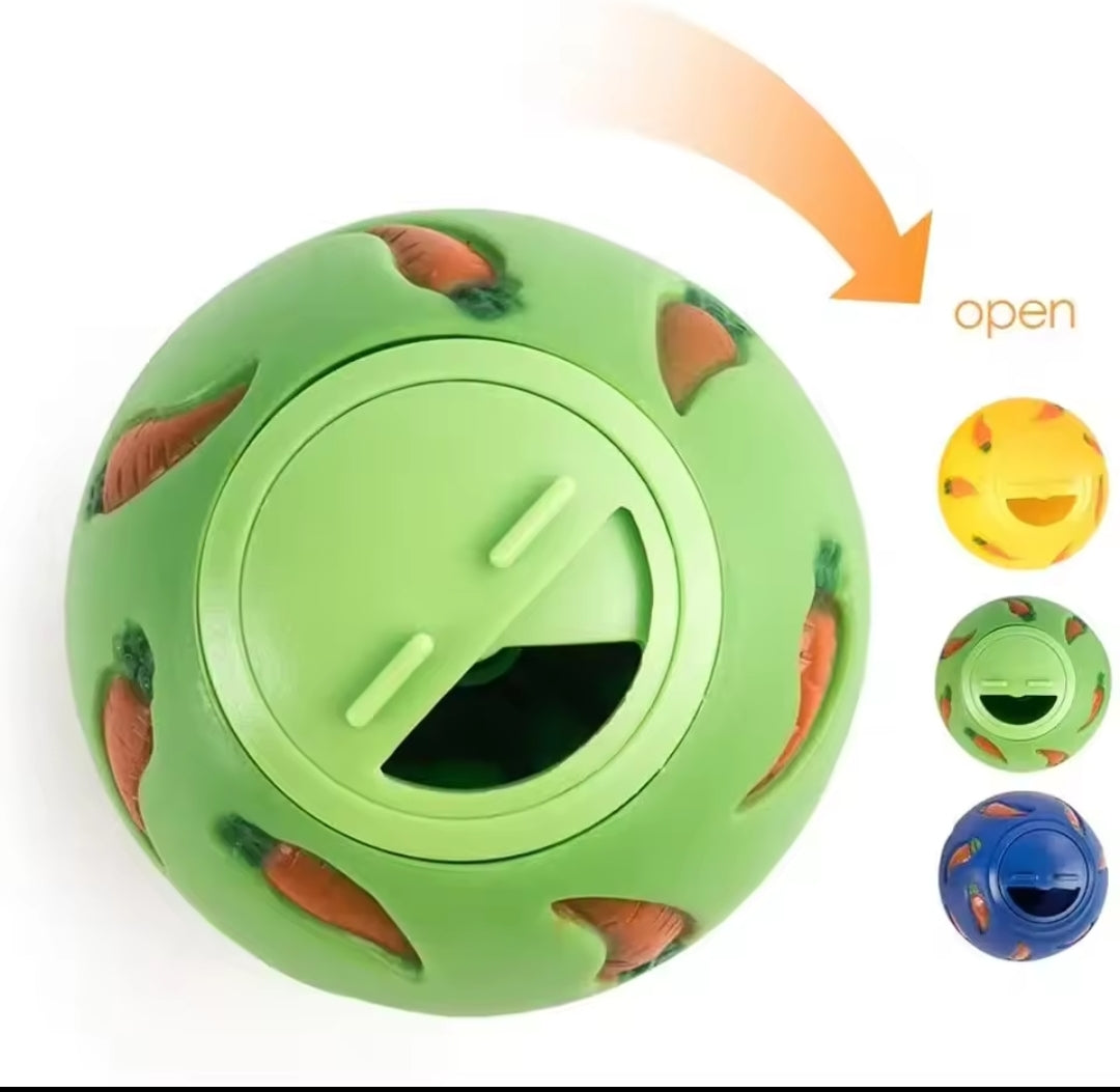 Boule Distributrice de Friandises pour Rongeurs – 7,5 cm – Lapin, Cobaye, Hamster