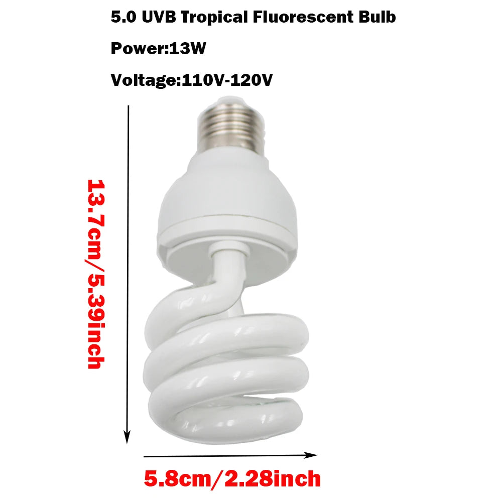 Lampe UVB 5.0 Tropical Fluorescente Reptiles & Tortues