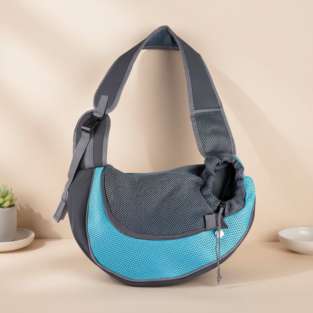 Sac de Transport pour PETIT Chien et Chat – Bandoulière Confort, Vélo & Balade