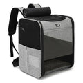 Dogat Pet Backpack XL-Breathable Cat/Dog Carrier for up to 10kg with Mesh Window, Foldable