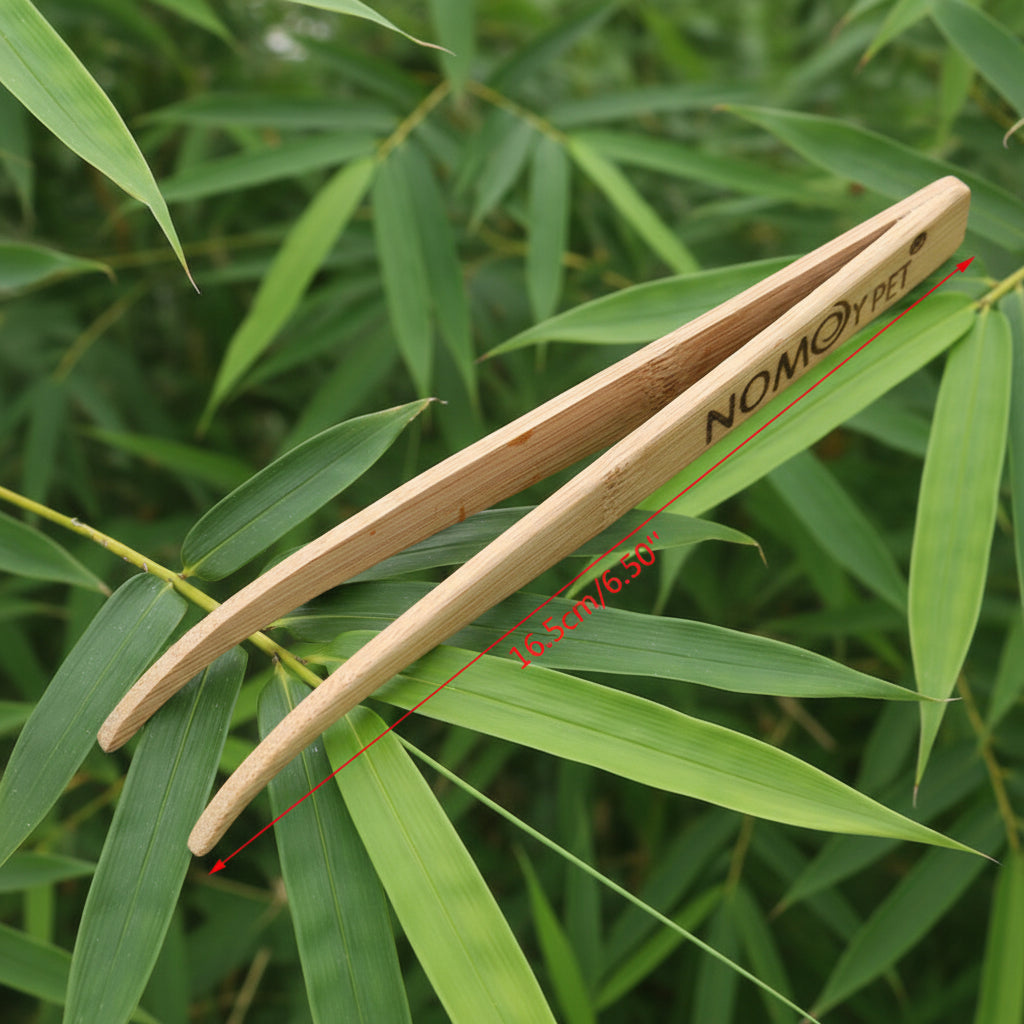 Pince de Nourrissage en Bambou Naturel - Spécial Reptiles & Amphibiens (16,5 cm ou 28 cm)