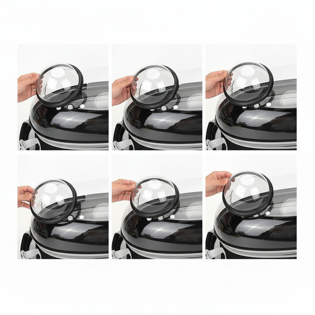 Sac de transport pour chat "Capsule Spatiale" – Anti-stress & Vision panoramique – Respirant – Pour chat & petit chien