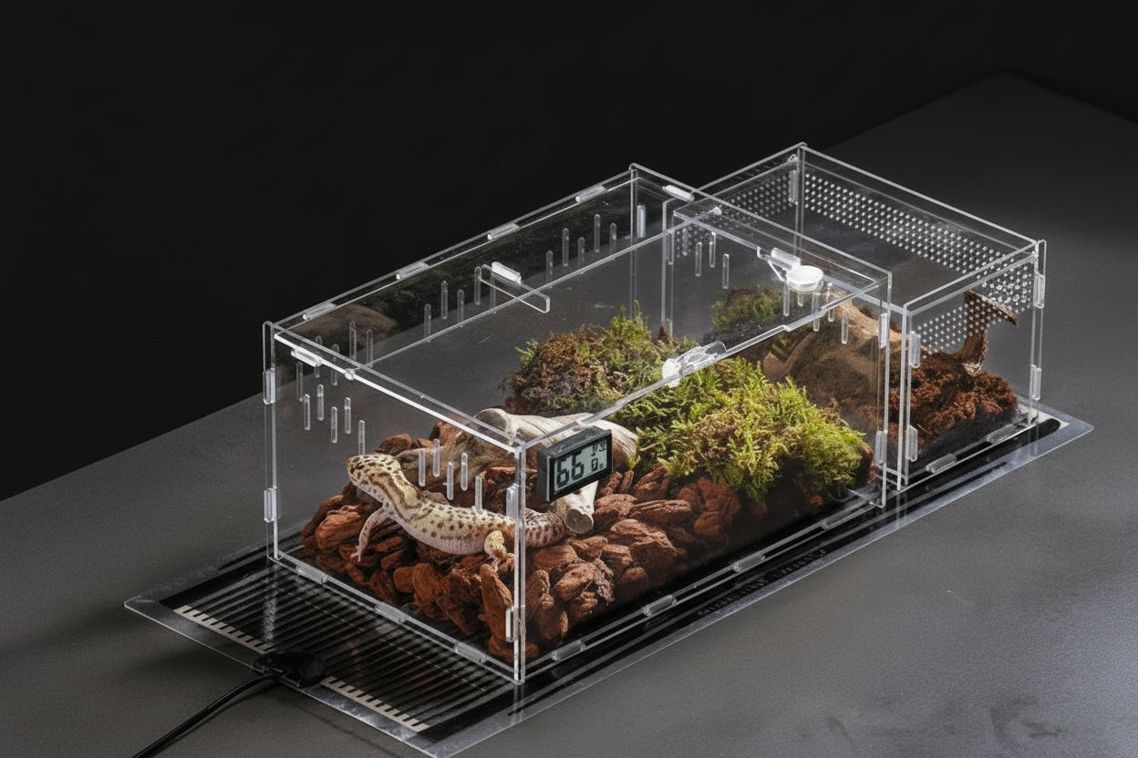 Habitat en Acrylique pour Reptiles et Arachnides - 3 Formats Disponibles
