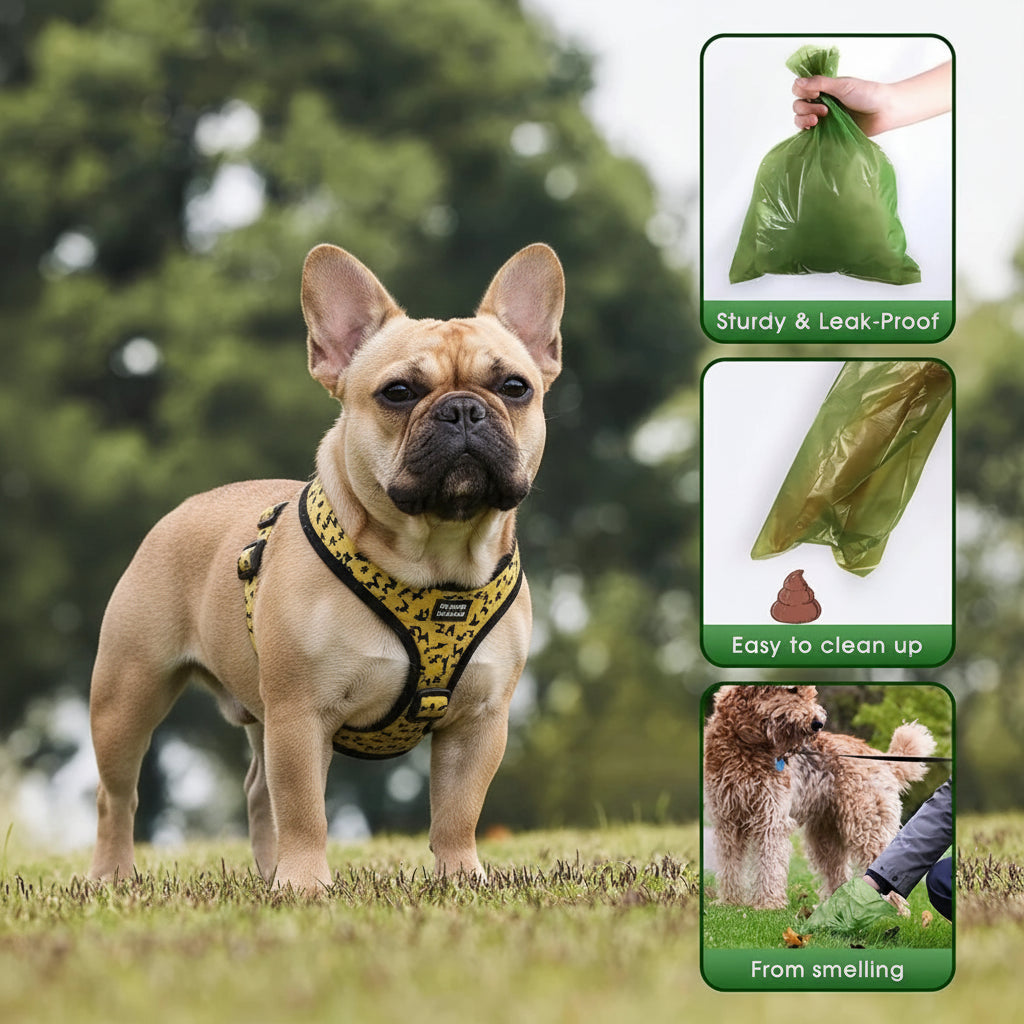 Lot de 10 Rouleaux de Sacs à Déjections Canines Biodégradables - Anivarium