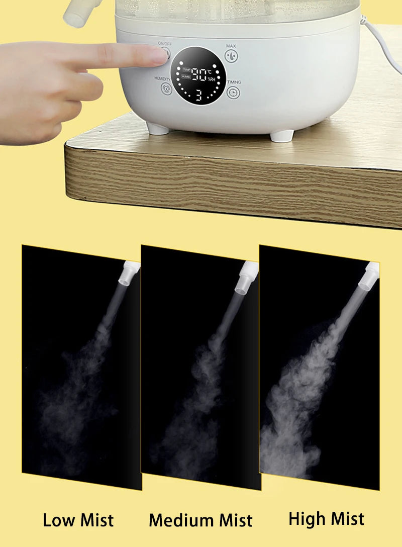 Humidificateur Brumisateur 4L Terrarium – Minuterie & Arrêt Auto
