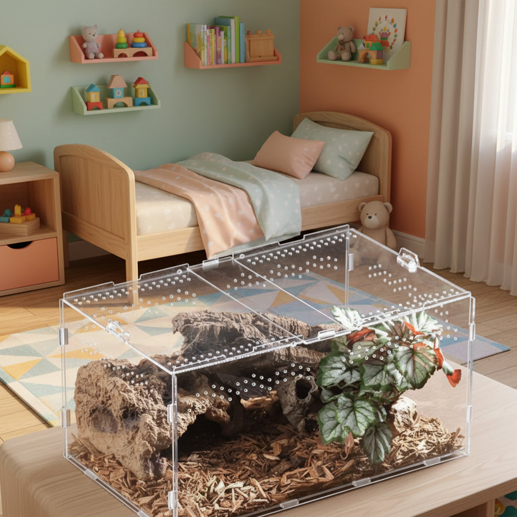 Habitat en Acrylique pour Reptiles et Arachnides - 3 Formats Disponibles