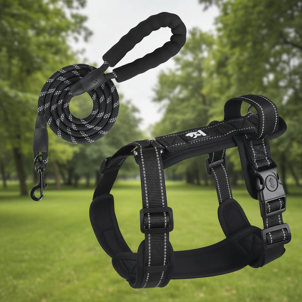 Harnais pour Chien Anti-Traction avec Poignée Renforcée – Confort & Sécurité | Anivarium