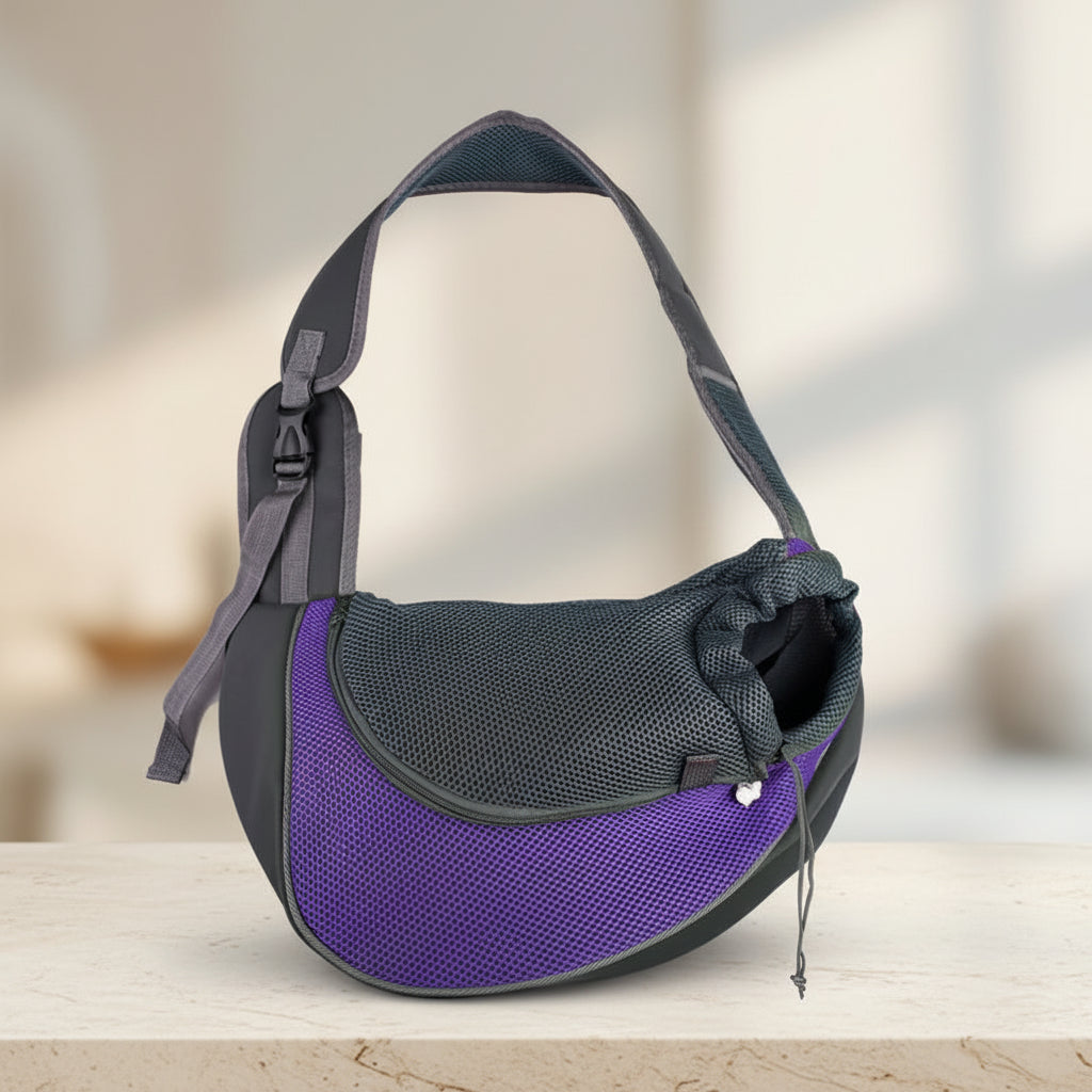 Sac de Transport pour PETIT Chien et Chat – Bandoulière Confort, Vélo & Balade