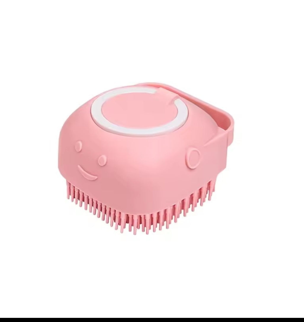 Brosse Bain Massante Chien Chat – Distributeur Shampoing