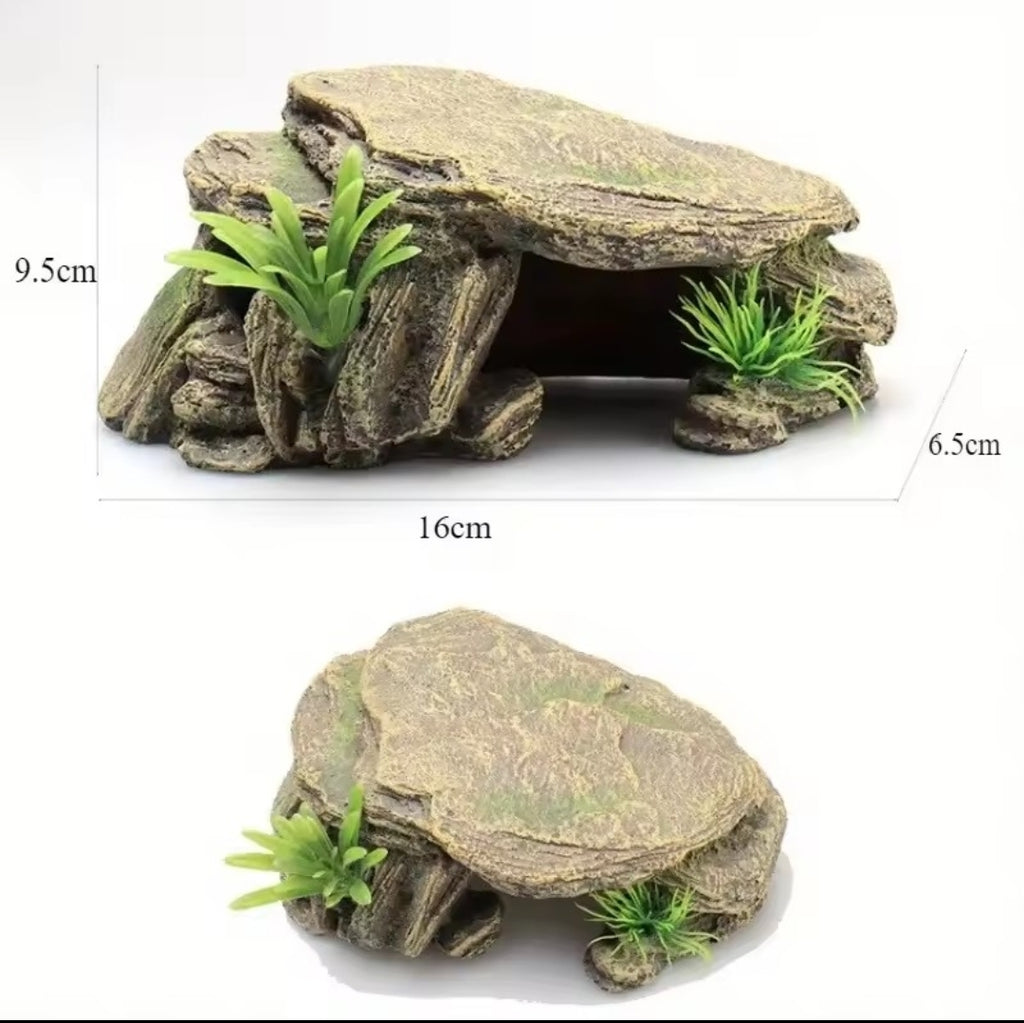 Rocher Décoratif Aquarium Vivarium – Cachette Naturelle