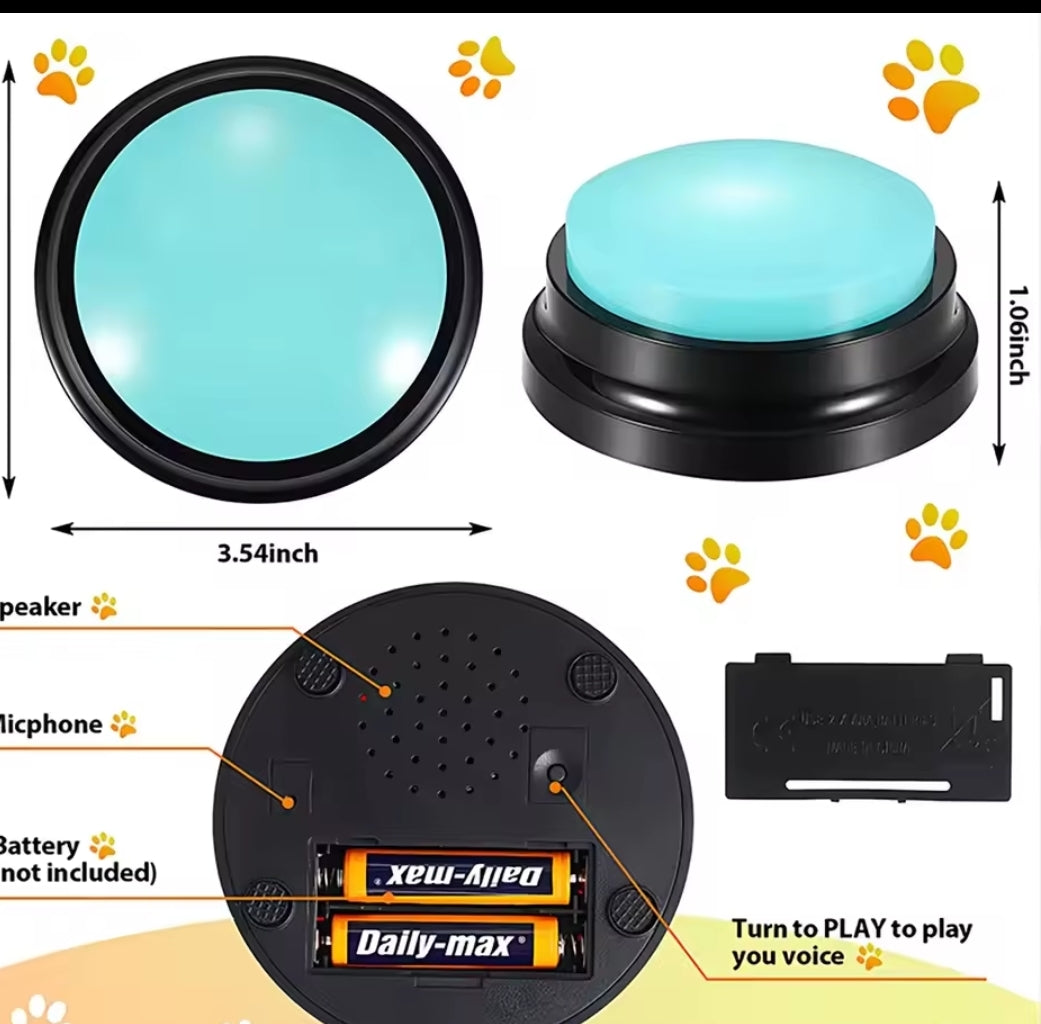 Boutons Apprentissage Vocaux Chien Chat – Lot 4 – Parlez
