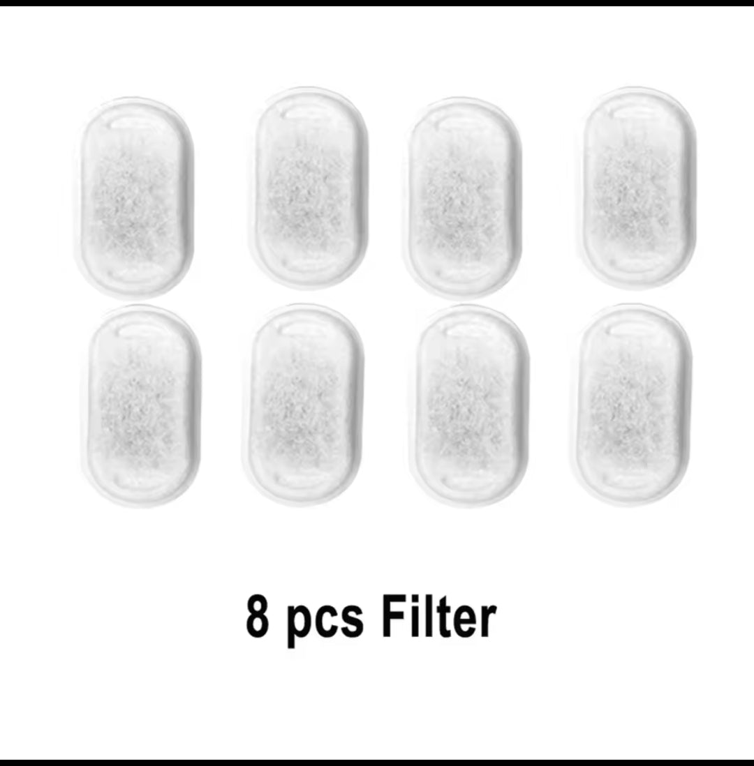 Pack 8 Filtres Rechange Fontaine ANIVARIUM 2,2L