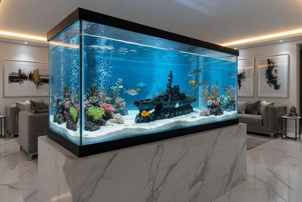 Épave de Bateau Décorative pour Aquarium en Résine – Non Toxique,