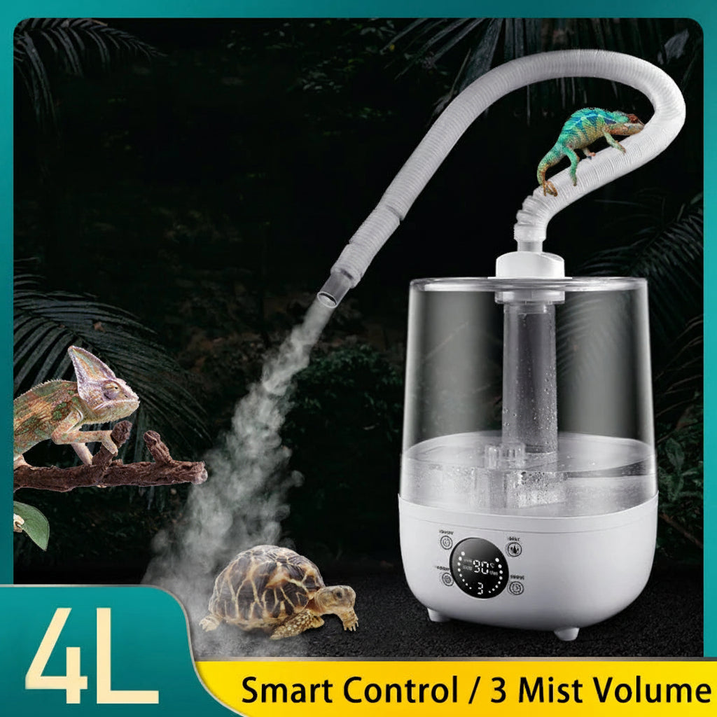 Humidificateur Brumisateur 4L Terrarium – Minuterie & Arrêt Auto